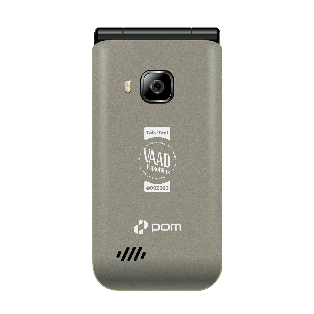 Pom Classic Fully Unlocked 4G Kosher Flip Phone