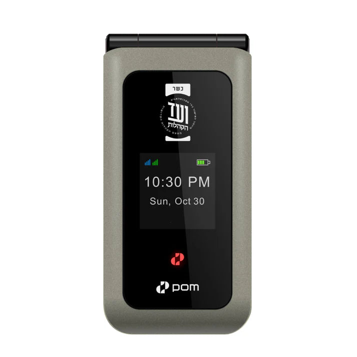 Pom Classic Fully Unlocked 4G Kosher Flip Phone