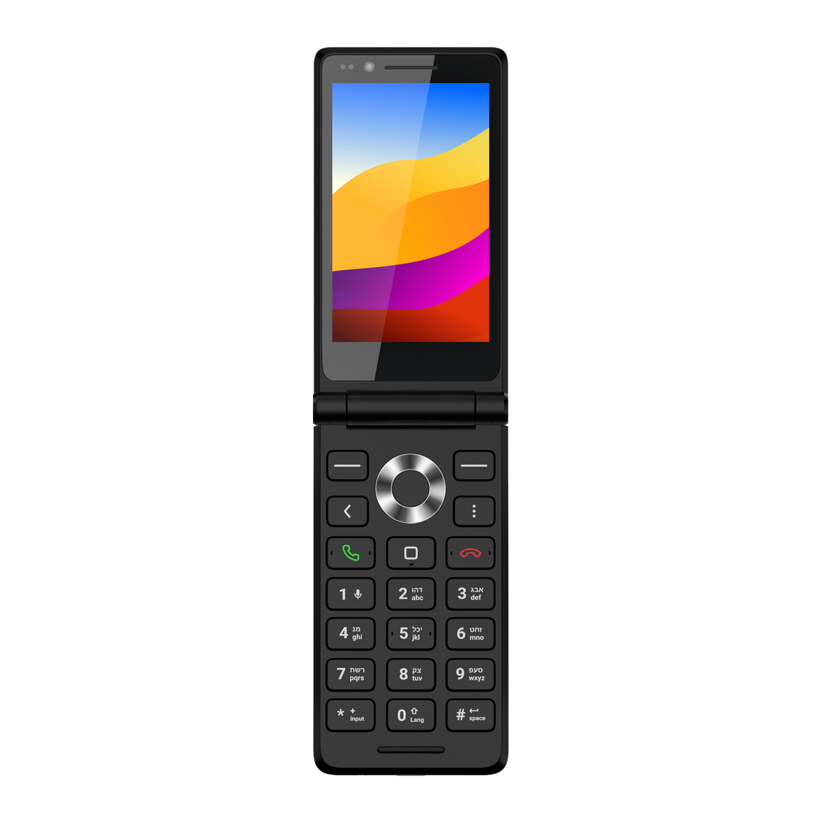 Wonder Star flip phone open front view